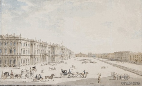 Неизвестный художник. Дворцовая площадь. 1810-е годы