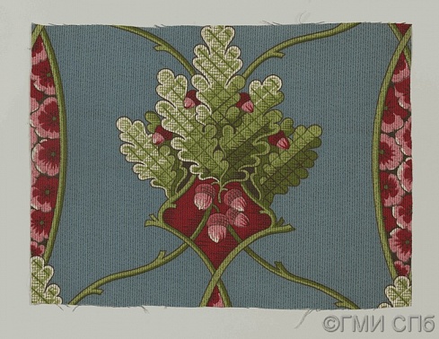 Образец обивочной хлопчатобумажной ткани. Начало ХХ века