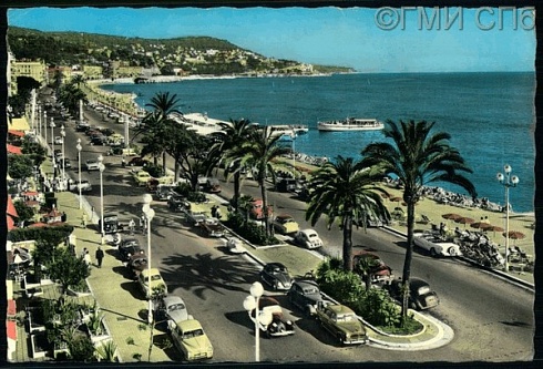 Nice - Promenade des Anglais, Le Mont Boron. (Ницца - Английский бульвар и Мон-Борон). 1960-е