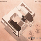 Collection of modern architectural graphics