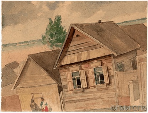 Петров-Водкин К. С. Хвалынск. Дома. 1931 