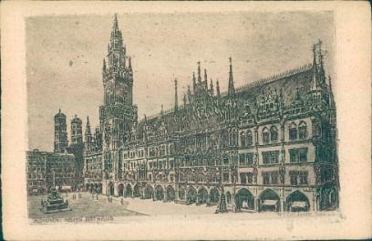 Мюнхен. Новая ратуша. После 1908