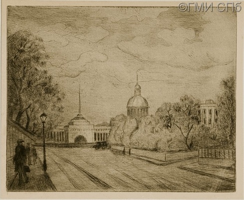 Кругликова Е.С.      Менделеевская линия Васильевского острова. 1930