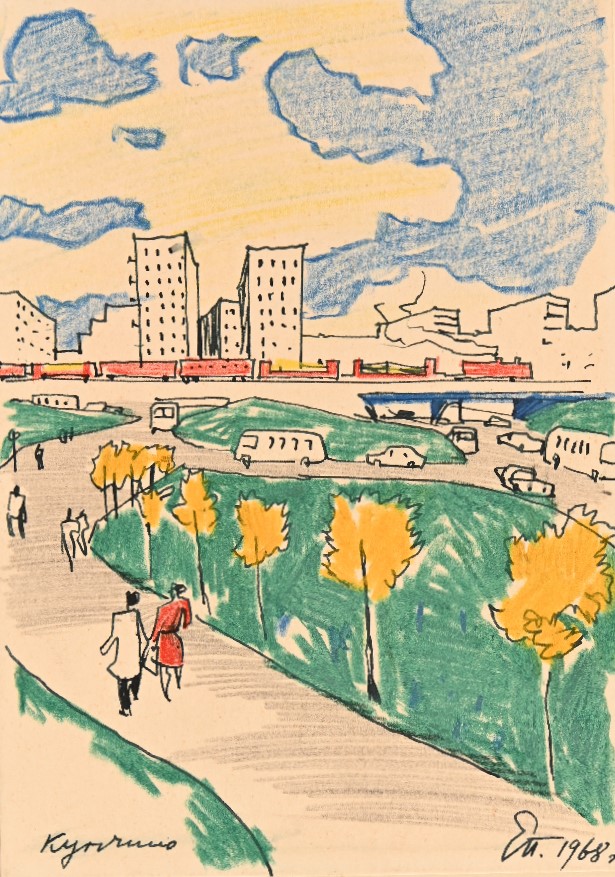Е. М. Полторацкий. Купчино.1968. ГМИ СПб